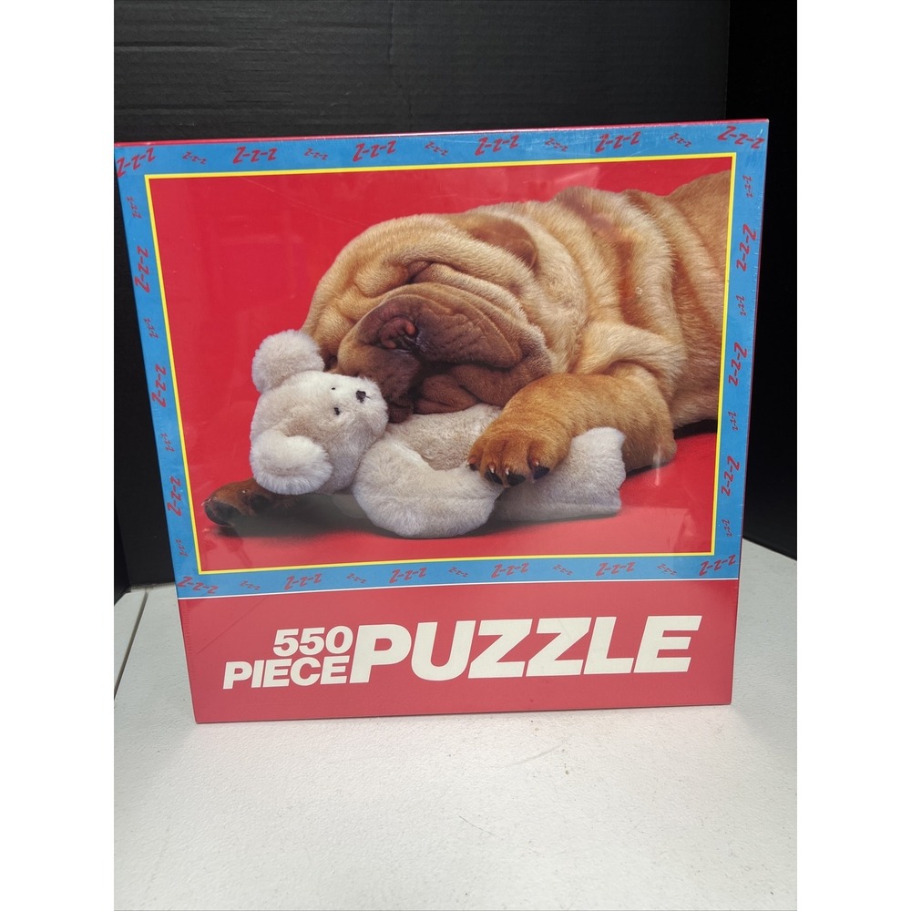 Sealed Vintage 1987 Exclamations Incorporated 550 Piece Dog Teddy Bear Puzzle